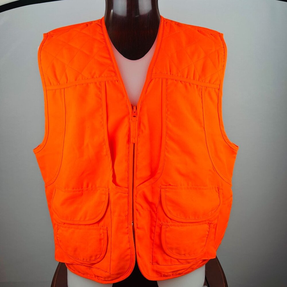 Master Sportsman Rugged Outdoor Gear Blaze Orange Hunting Vest XL